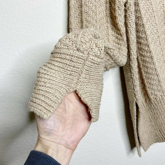 H&M Tan Longer Length Multi Knit Sweater - Picture 4 of 9